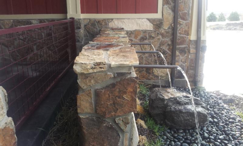Fire Pit Water Feature