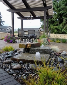 pondless-Landscaping, design, Water feature and stream in the backyard